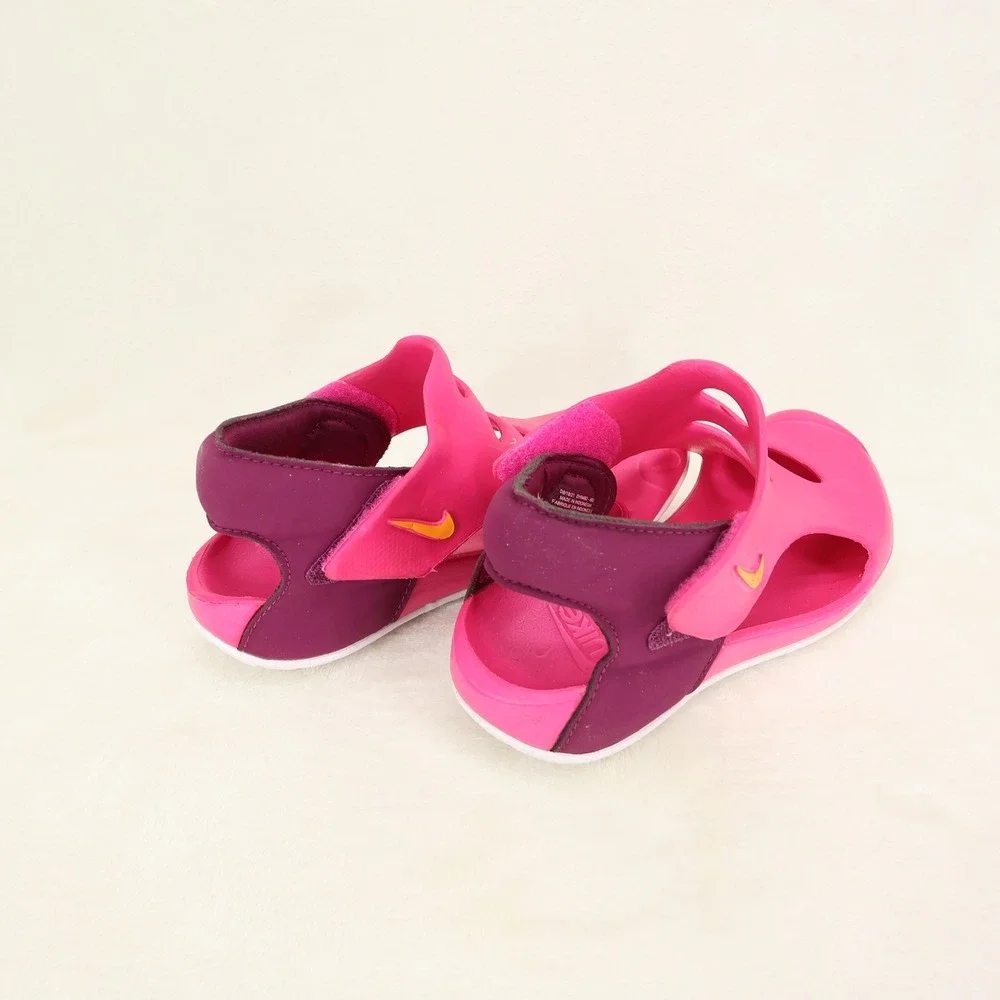 Nike Sunray Protect 3 Pink Purple Kids Sandals DH9462-602 Size 1Y